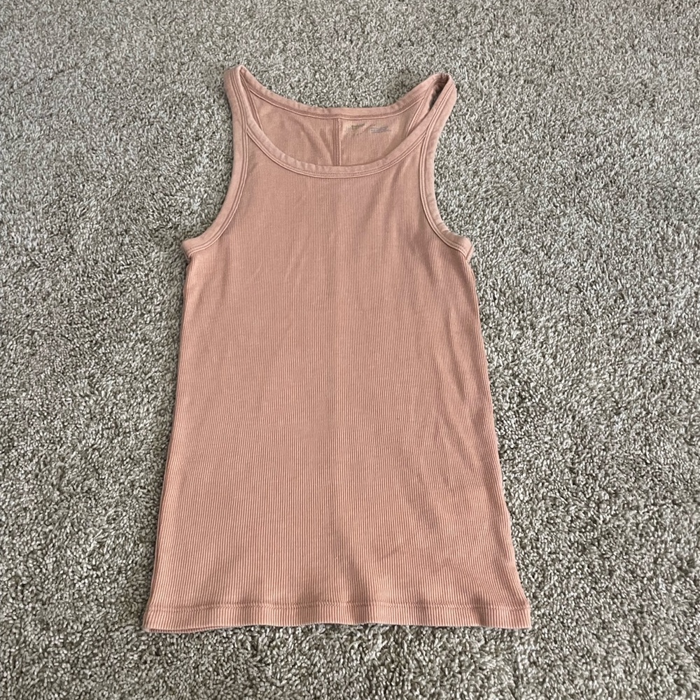 Aerie Pink Fitted Tank Top